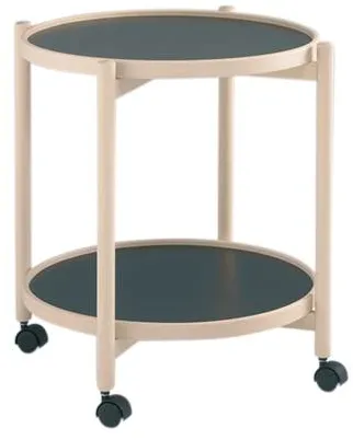 Thomsen Furniture James gurulóasztal - bükk/melamin - természetes bükk - Ø50 cm