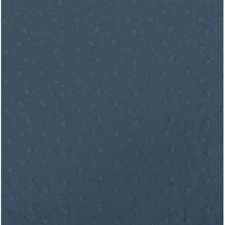 Pamut anyag hímzéssel 135cm 1107 Sötétkék - 50cm