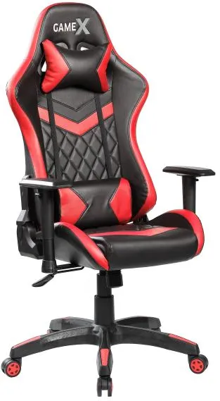 GameX GameX Lopez műbőr fekete/piros 70x65x134cm