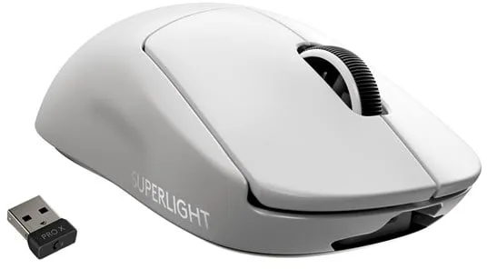 Logitech G PRO X SUPERLIGHT - Játék egér - Optikai - 5 gomb - Fehér