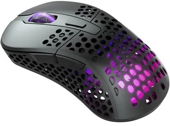 Xtrfy M4 Wireless RGB Gaming Mouse - Fekete - Játék egér - Optikai - 6 gomb - Fekete RGB fénnyel