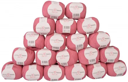 Infinity Hearts Rose 8/4 Fonalcsomag Egyszínű 29 Ódon rózsaszín - 20 db - Infinity Hearts Rose 8/4 Fonalcsomag Egyszínű 29 Ódon rózsaszín - 20 db