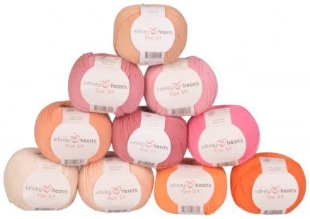Infinity Hearts Rose 8/4 Fonalkészlet 21 Narancs és Rózsaszín árnyalatok - 10 db - Narancs és Rózsaszín árnyalatok