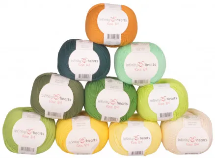 Infinity Hearts Rose 8/4 Fonalkészlet 19 Zöld és Sárga árnyalat - 10 db - Zöld és Sárga árnyalat