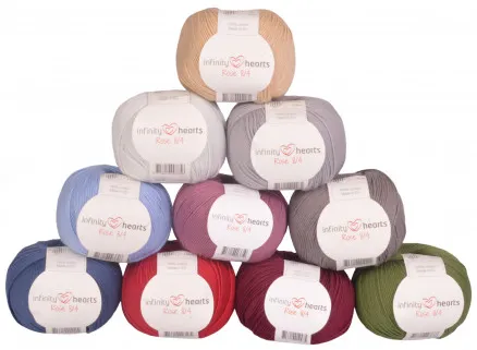 Infinity Hearts Rose 8/4 Fonalkészlet 08 Tompa színek - 10 db - Fonalkészlet 08 Tompa színek