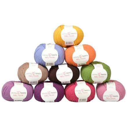 Infinity Hearts Baby Merino Fonalkészlet 09 Nyár - 10 db - Infinity Hearts Baby Merino Fonalkészlet 09 Nyár