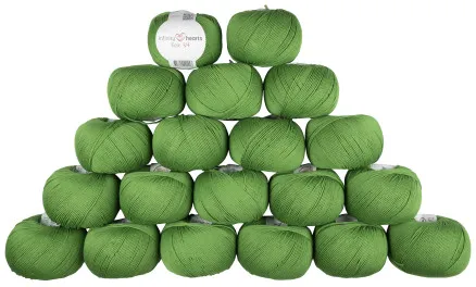 Infinity Hearts Rose 8/4 Fonalcsomag Egyszínű 156 Zöld - 20 db - Infinity Hearts Rose 8/4 Fonalcsomag Egyszínű 156 Zöld - 20 db