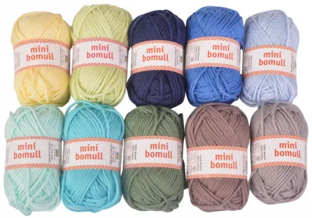 Järbo Minibomull Fonalkészlet 07 Baba Fiú 10g - 10 db - Järbo Minibomull Fonalkészlet 07 Baba Fiú