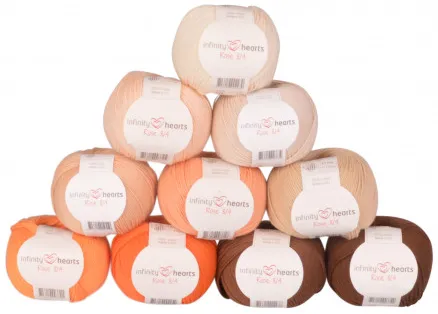 Infinity Hearts Rose 8/4 Fonalkészlet 29 Barna és Narancssárga árnyalatok - 10 db - Barna és Narancssárga árnyalatok