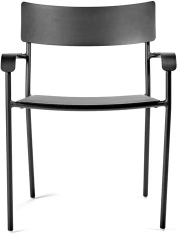 Serax August Kerti szék karfával L Fekete