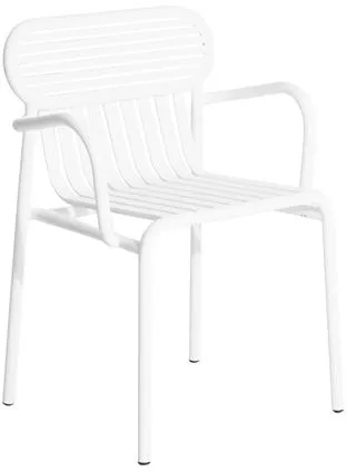 Petite Friture WEEK-END Étkezőszék karfával Fehér