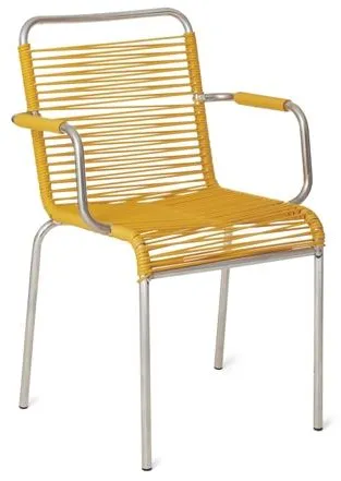 Fiam Mya Spaghetti Étkezőszék Karfával Sárga