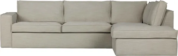 Freddie, Jobbra néző sarokkanapé, természetes, H90x197x283 cm