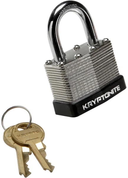 Kryptonite Padlock - lakat kulccsal - edzett acél - 44 mm