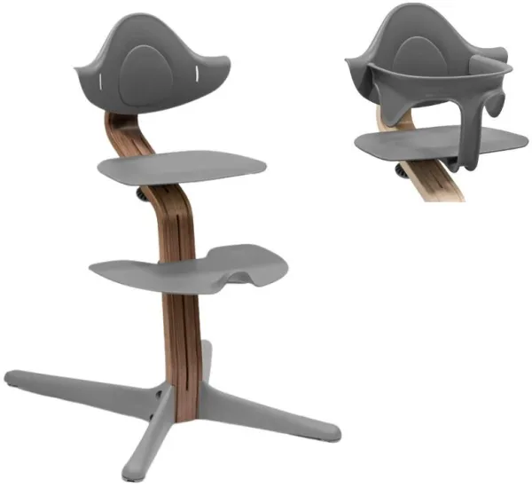 Etetőszék tölgy - diószürke, beleértve a babaülést