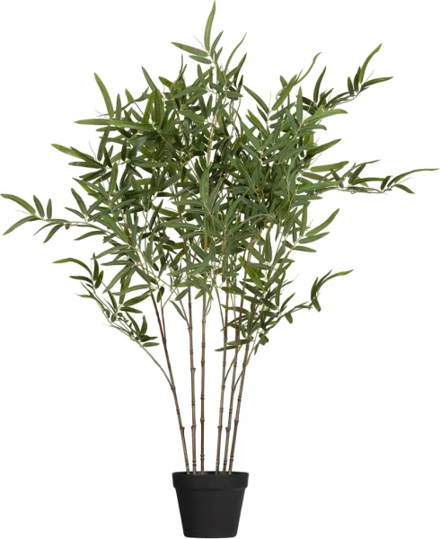 Bambusa, Mesterséges növény, zöld, H100x110x110 cm