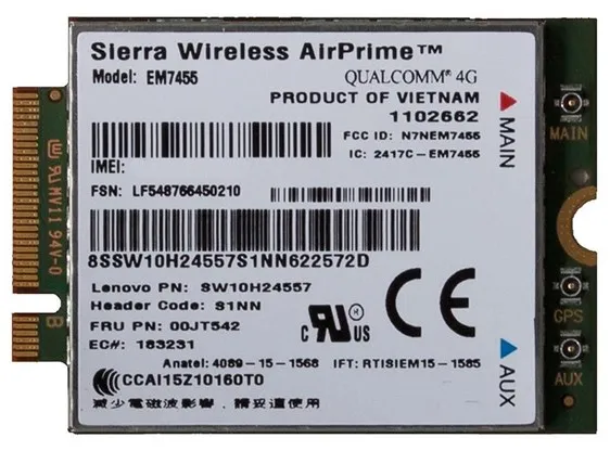 Lenovo LTE Sierra EM7455 Modul/Modeemi