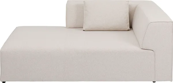 KARE DESIGN Infinity Ottoman Elements Cream Left modul - krémszínű poliészter és polipropilén