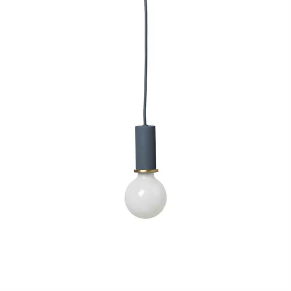 Ferm Living Socket Pendant Low - Sötétkék