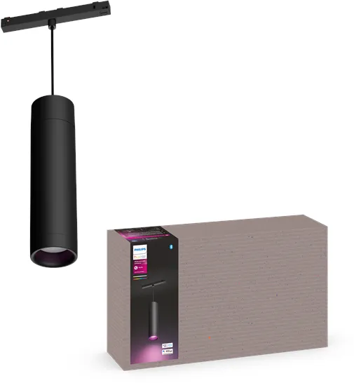 Philips Hue Perifo Mennyezeti Függesztett Henger Lámpa - Fekete