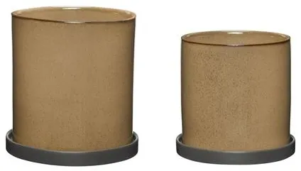 Hübsch Era Cserép Bézs 2 darabos készlet