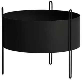 Woud Pidestall Közepes Fekete Virágcserép