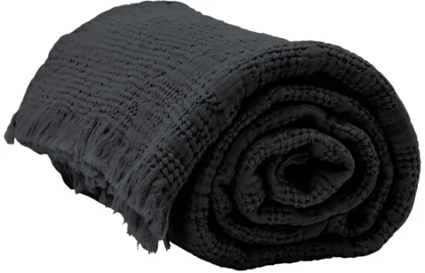 Hilda, Ágytakaró, szén, 170x180 cm