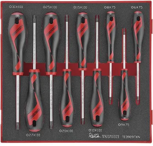 Teng Tools Torx csavarhúzó készlet TED906TXN, 9 darabos