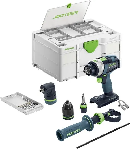 Festool Akkus ütvefúró/csavarozó TPC 18/4 I-Basic-Set QUADRIVE