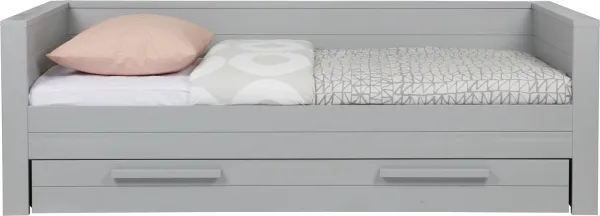 Dennis, Kanapéágy, szürke, H73x101x219 cm, fenyő