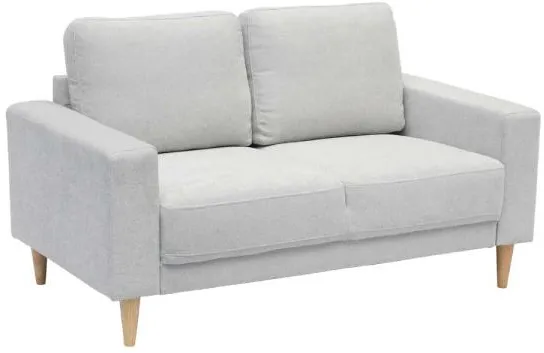 Homeville Cambridge 2 személyes szövet kanapé világosszürke 143x80x82cm