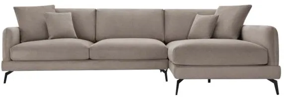 Furnhouse Maggie jobb oldali szövet kanapé világosbarna 293x165x98cm