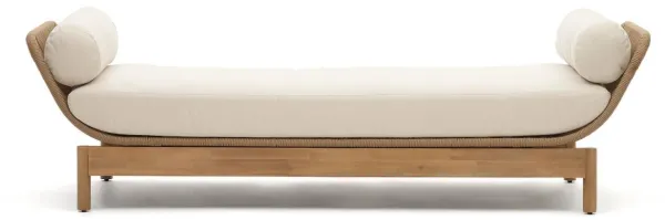 Catalina, kültéri nyugágy, natúr, tömör fa