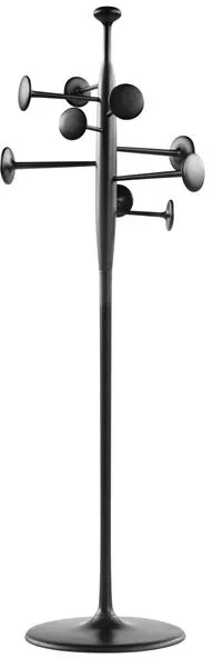 Mater Trumpet Újrahasznosított alumíniumból készült ruhafogas Fekete