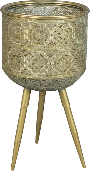 DUTCHBONE Botanikai virágcserép M - sárgaréz vas