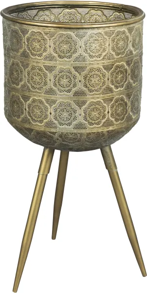 DUTCHBONE Botanikus virágtartó L - sárgaréz vas