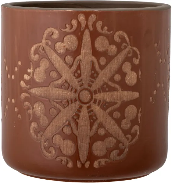 BLOOMINGVILLE Safio Deko virágcserép, barna, terrakotta