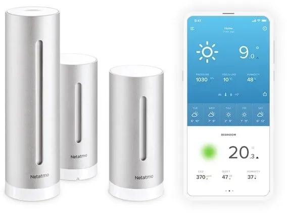 Netatmo Smart Időjárásállomás + Kiegészítő beltéri modul