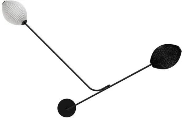 GUBI Satellite Fali Lámpa Hardwired Fekete/Fehér