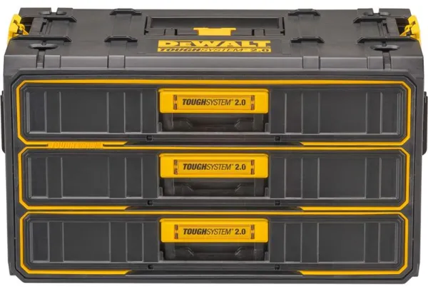 DeWalt® ToughSystem® 2.0 szerszámosláda három fiókkal